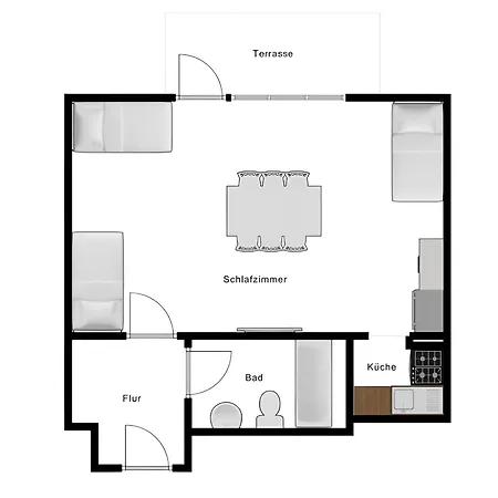 T&k - - 1 Mit Schoenem Gartenblick - 25min Fair Dus Apartment *